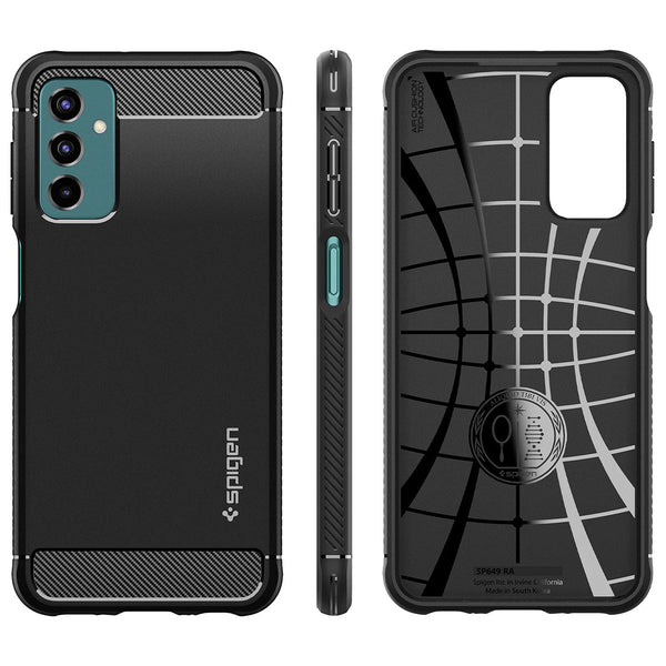 Original Schutzhülle Spigen aus der Serie Rugged Armor für Galaxy M23 5G