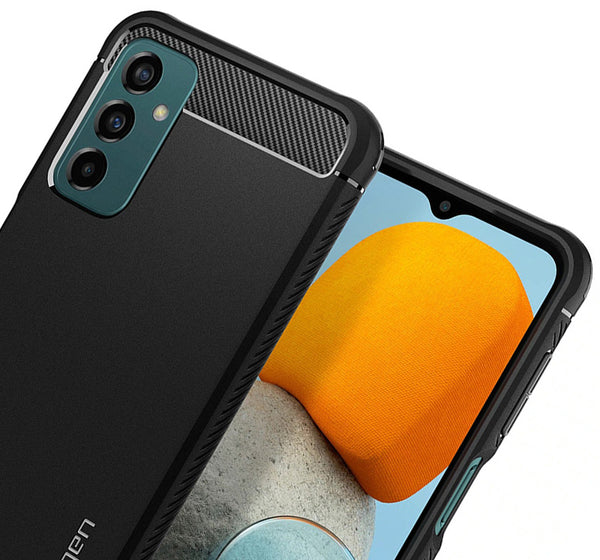 Original Schutzhülle Spigen aus der Serie Rugged Armor für Galaxy M23 5G