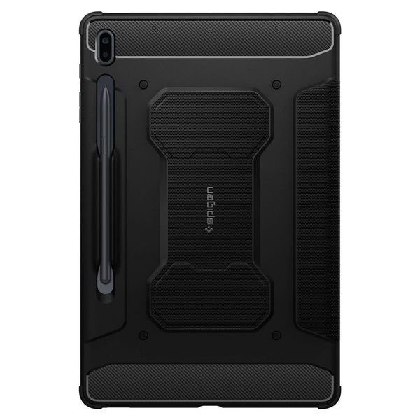 Hülle der Marke Spigen aus der Serie Rugged Armor Pro für Galaxy Tab S7 FE 5G