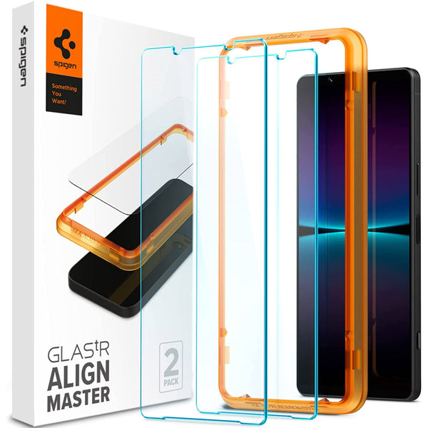 Glas für die Schutzhülle Spigen Glas.tR Slim AM 2-Pack Sony Xperia 1 IV