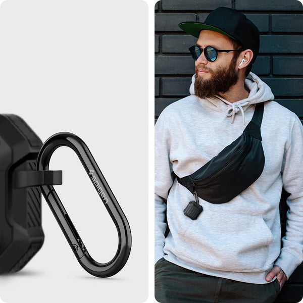 Hülle Spigen Tough Armor für AirPods 3, Schwarz