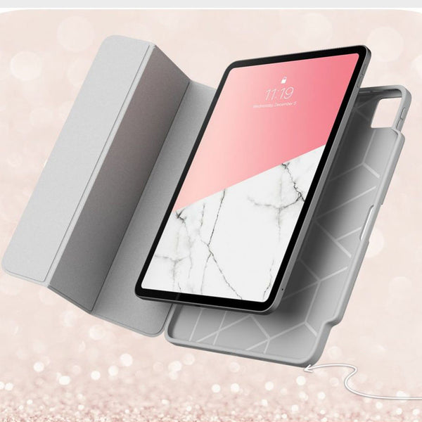 Schutzhülle Supcase i-Blason Cosmo Pen iPad Pro 12.9 2021/2020/2018, Marmor Rosa