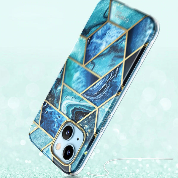 Schutzhülle Supcase i-Blason Cosmo SP iPhone 13 Mini, Marmor-blau