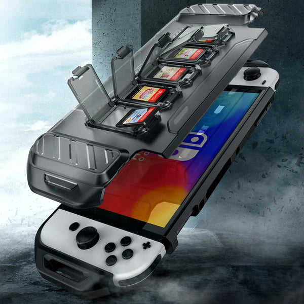 Gepanzerte Hülle Supcase UB Pro Forma für Nintendo Switch Oled, Schwarz