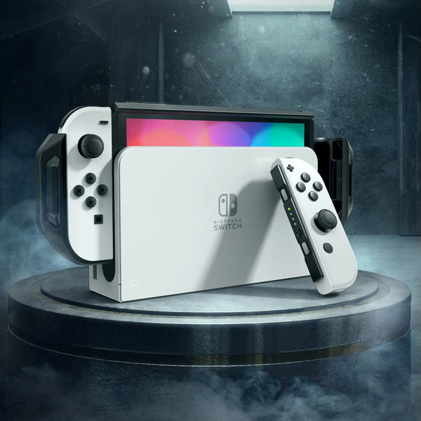 Gepanzerte Hülle Supcase UB Pro für Nintendo Switch Oled, Transparent/Schwarz.