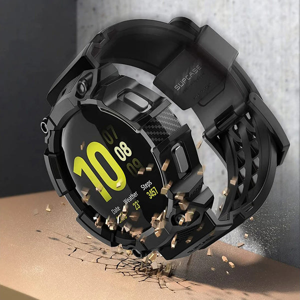 Originale Hülle von Supcase aus der Unicorn Beetle Pro-Serie Galaxy Watch 4 44mm, Schwarz.