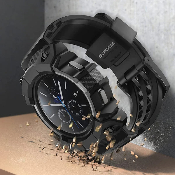 Originale Hülle von Supcase aus der Unicorn Beetle Pro-Serie Galaxy Watch 4 Classic 46mm, Schwarz.