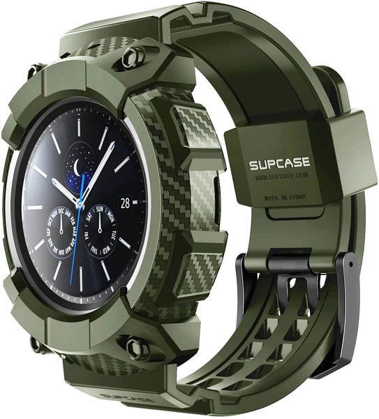 Schutzhülle mit Riemen von Supcase UB Pro Galaxy Watch 3 45mm, Grün