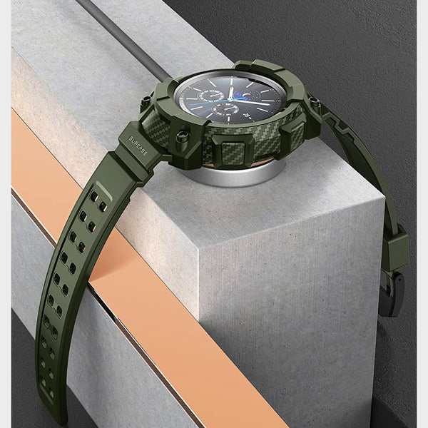 Schutzhülle mit Riemen von Supcase UB Pro Galaxy Watch 3 45mm, Grün