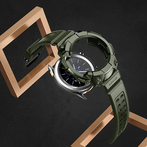 Schutzhülle mit Riemen von Supcase UB Pro Galaxy Watch 3 45mm, Grün