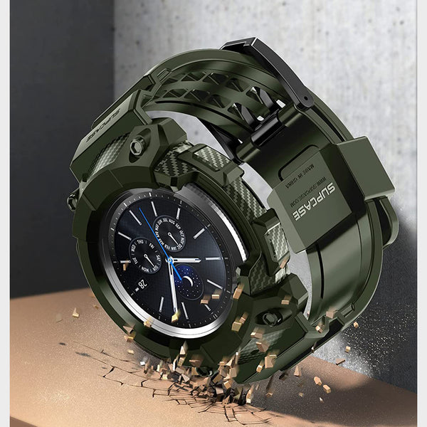 Schutzhülle mit Riemen von Supcase UB Pro Galaxy Watch 3 45mm, Grün