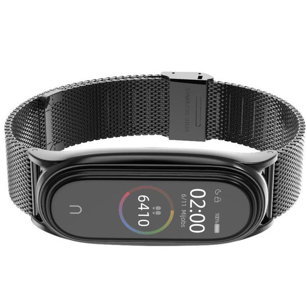 Stahlarmband Tech-Protect Milaneseband für Xiaomi Mi Smart Band 7, Schwarz