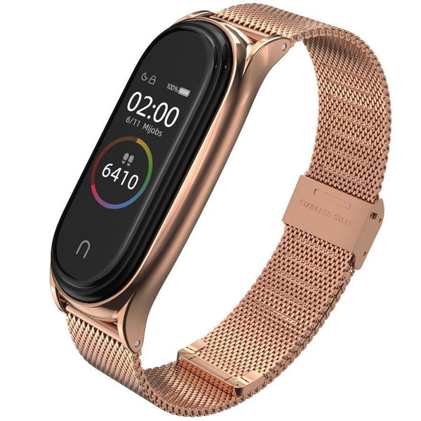 Stahlarmband Tech-Protect Milaneseband für Xiaomi Mi Smart Band 7, Rosa