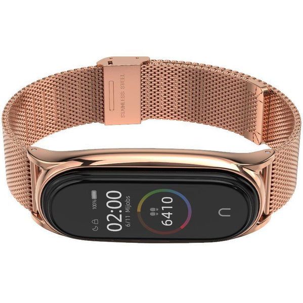 Stahlarmband Tech-Protect Milaneseband für Xiaomi Mi Smart Band 7, Rosa