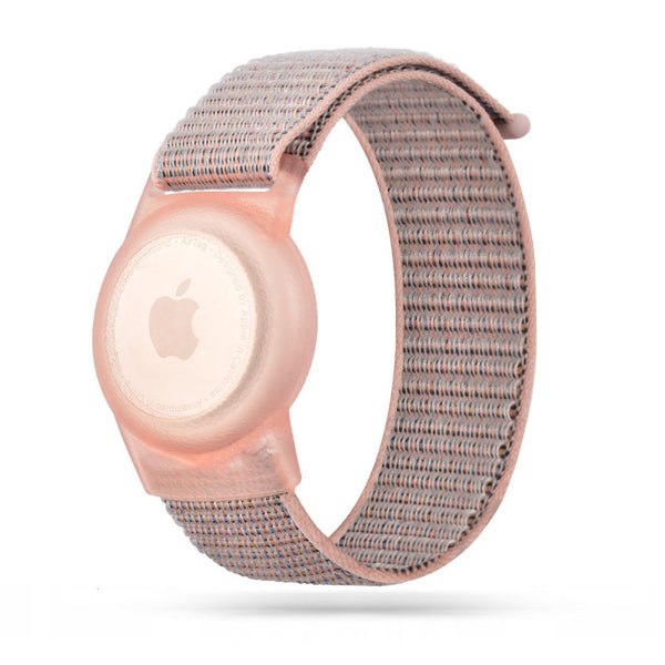 Tech-Schutzhülle mit Armband für Kinder Apple AirTag, rosa