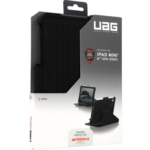 Schutzhülle Urban Armor Gear UAG Metropolis iPad Mini 6 2021, schwarz