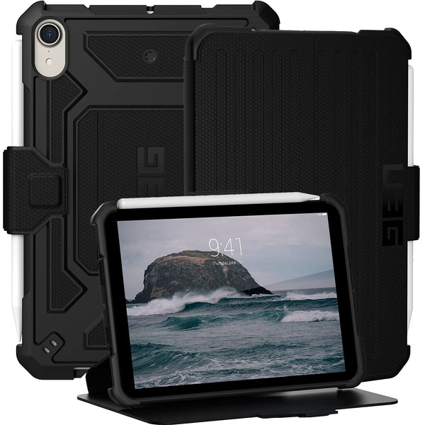 Schutzhülle Urban Armor Gear UAG Metropolis iPad Mini 6 2021, schwarz