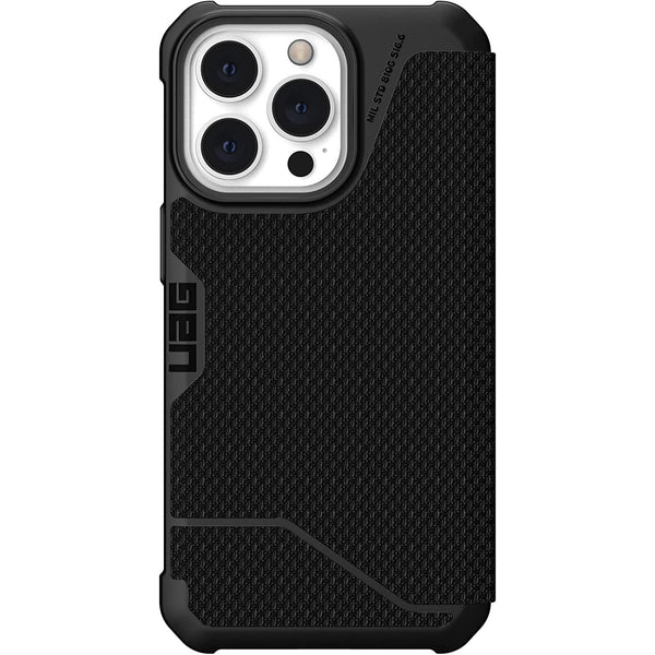 Hülle mit klappe UAG Urban Armor Gear Metropolis Kevlar iPhone 13 Pro, schwarz