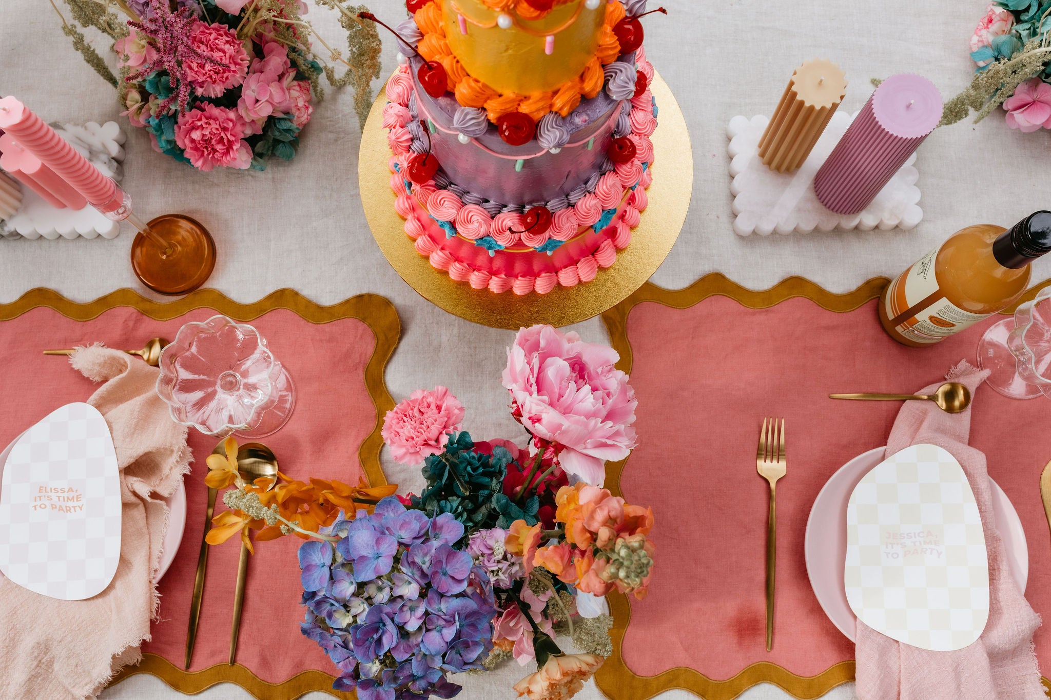 blush pink napkin - gallery – Table Threads