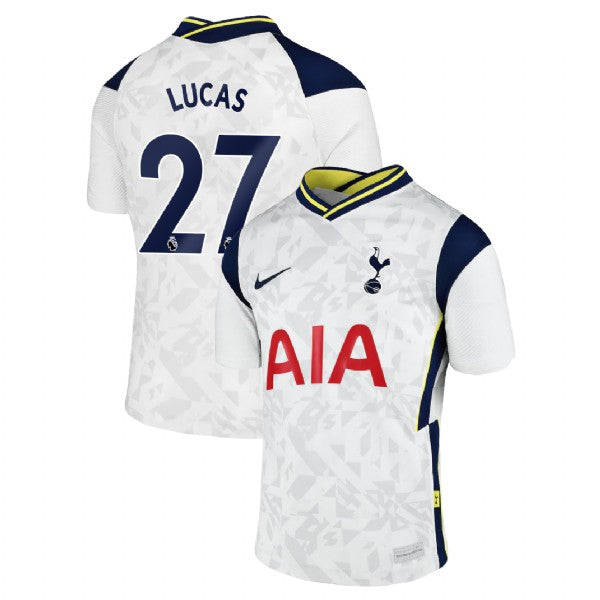 Tottenham Hotspur 2020-21 Home Lucas Moura White Replica ...