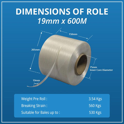 baling tape dimensions