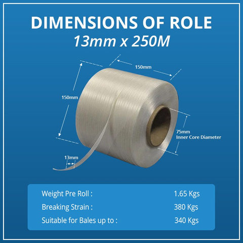 baling tape dimensions