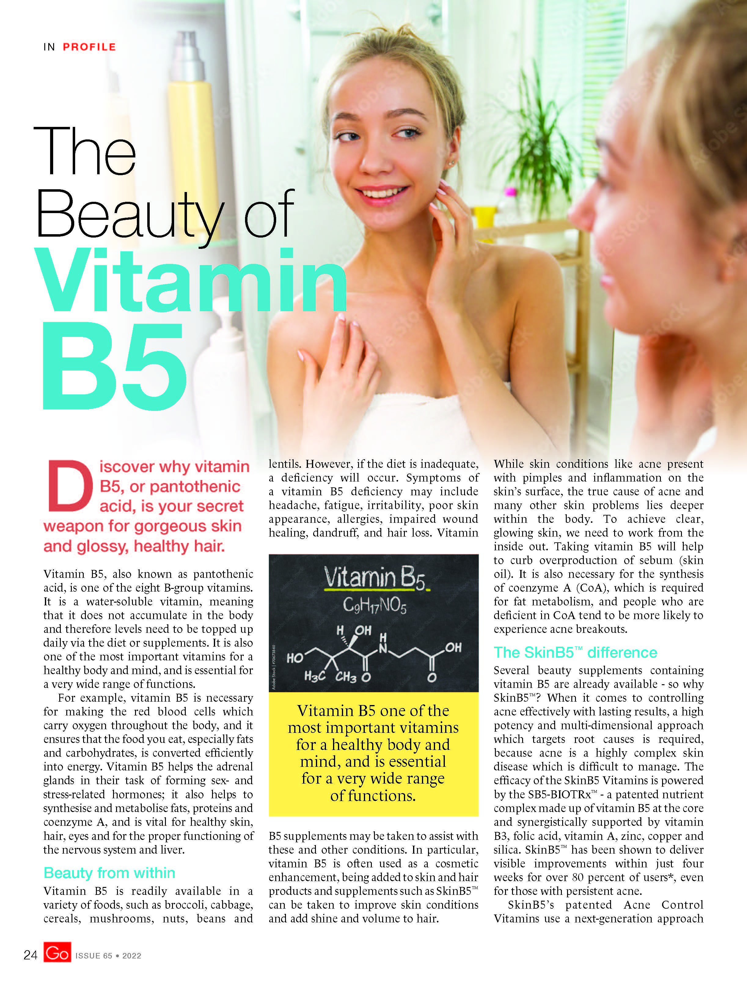 The Beauty of Vitamin B5