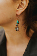 Load image into Gallery viewer, Sunset - Turquoise and Copper Earrings
