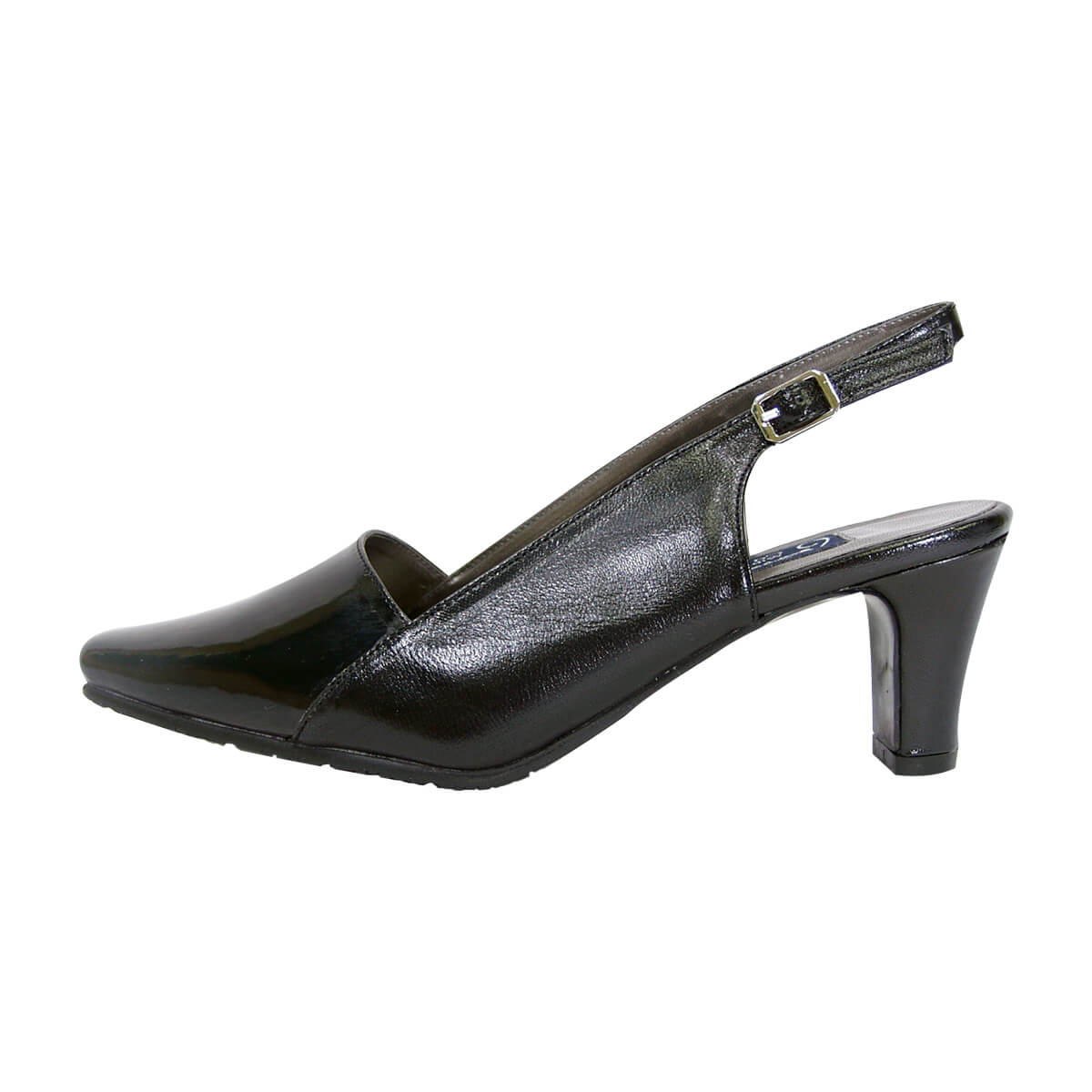 PEERAGE Meredith Women's Wide Width Leather Slingback Pumps – FazPaz ...