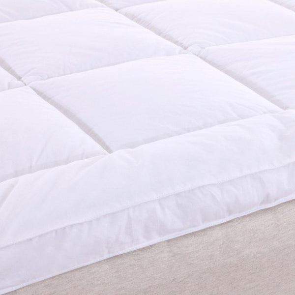 Inch Thick Abripedic™ Comfort Mattress Topper 100% Cotton Shell, White  Alternative Down fill