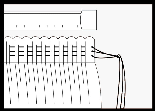 How to hang pencil pleat curtains