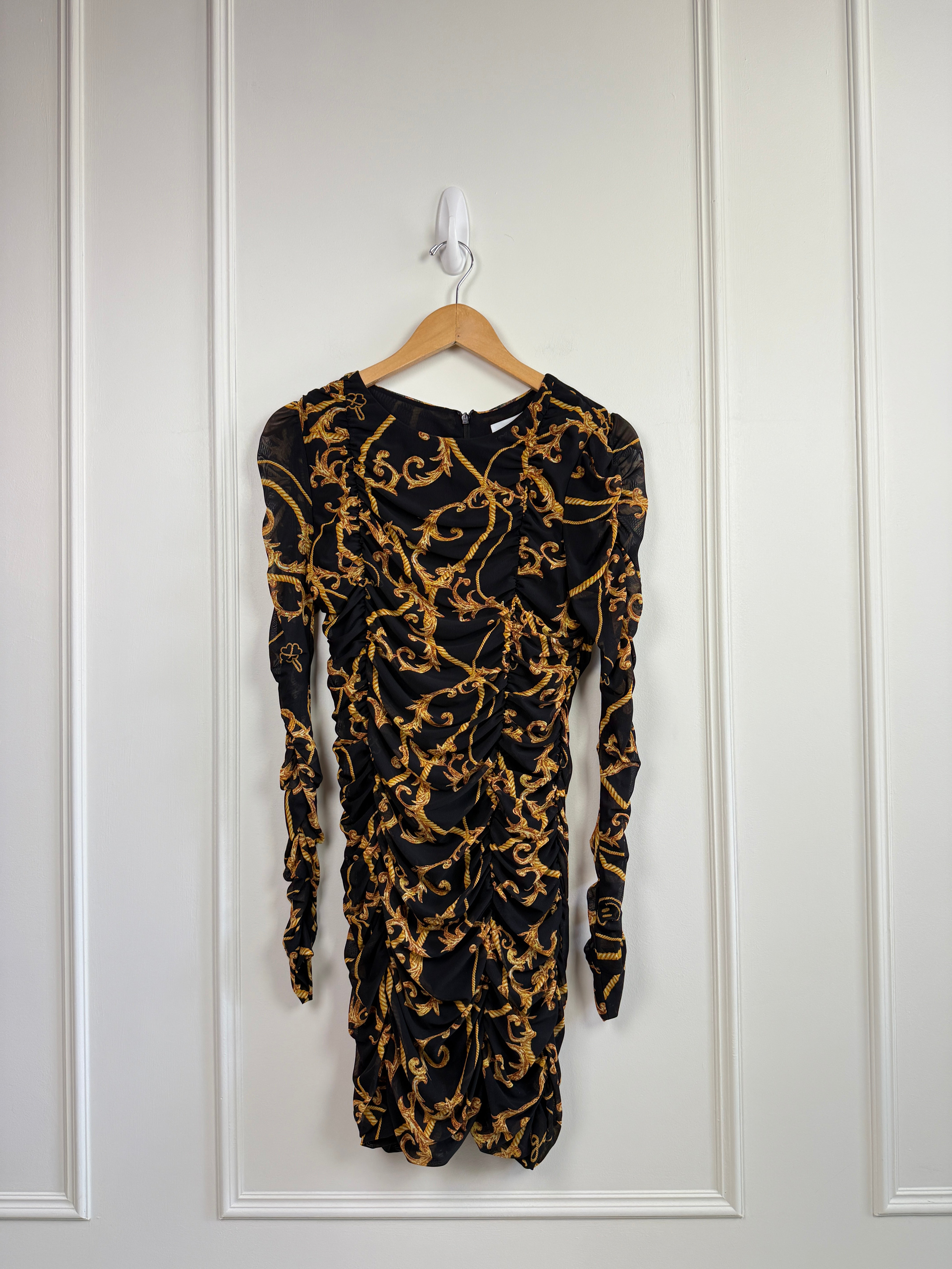 Ganni Black Program Dress (S)