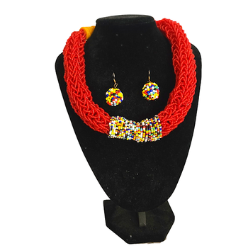 Dressed to Kill Original Ghanaian Necklace/Earrings Set