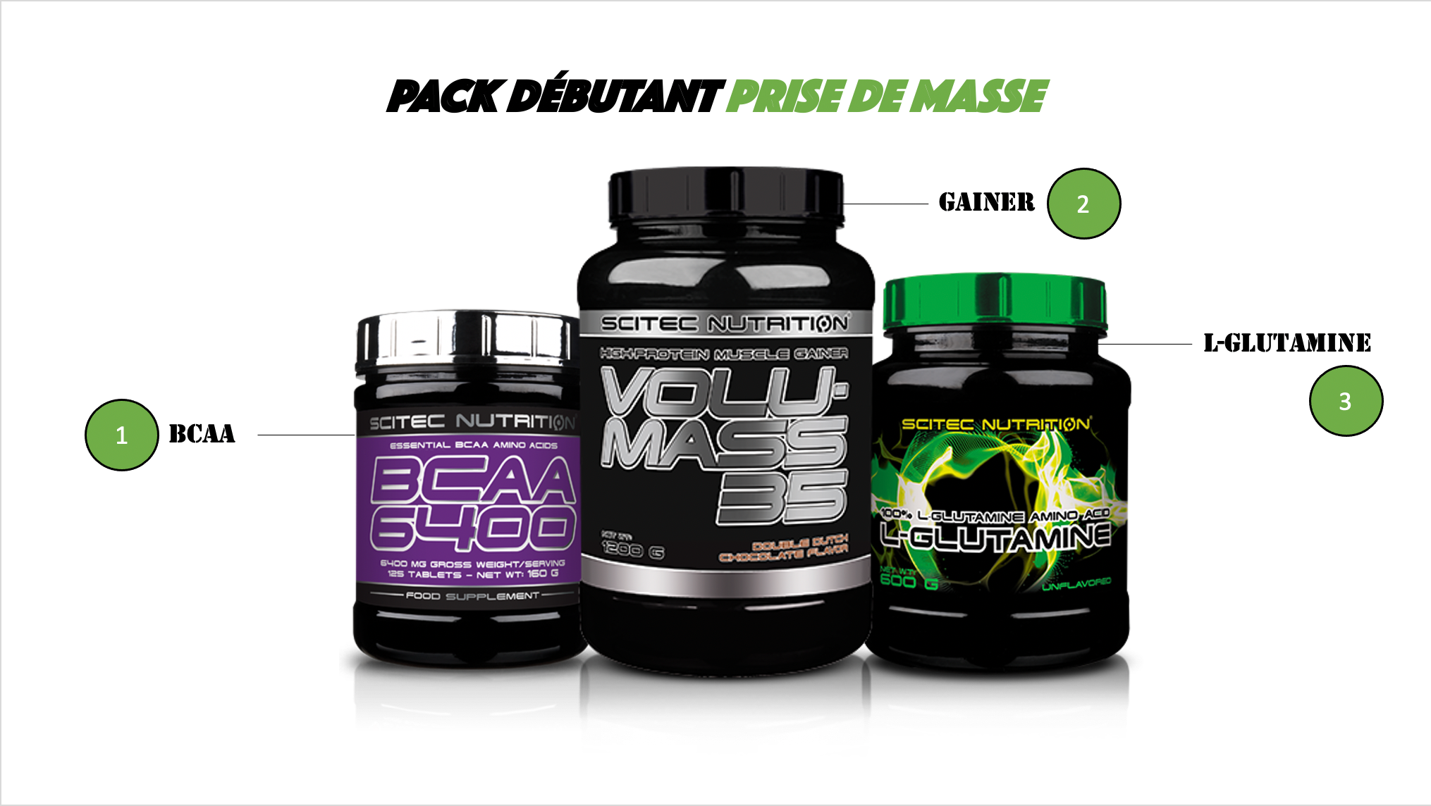 pack prise de masse musculaire