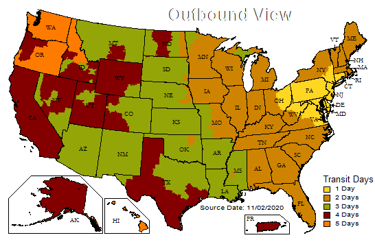 UPS Ground Transit Times