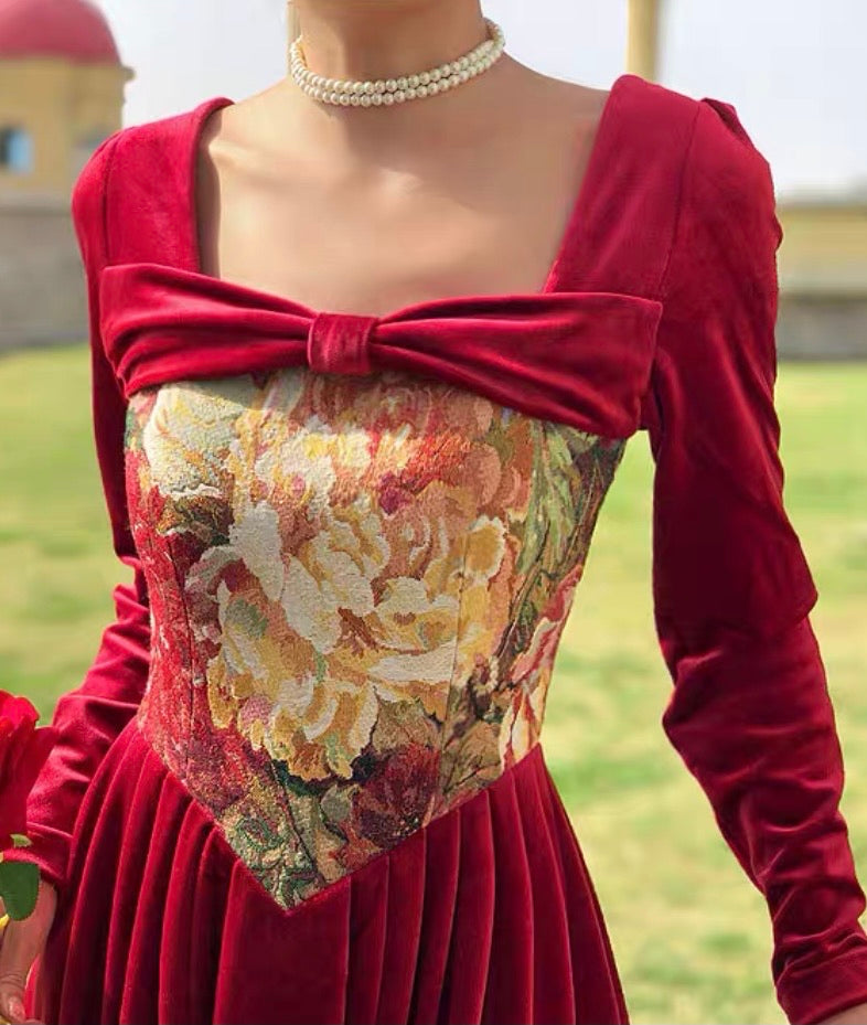 Ruby tapestry dress – cottagecorethings