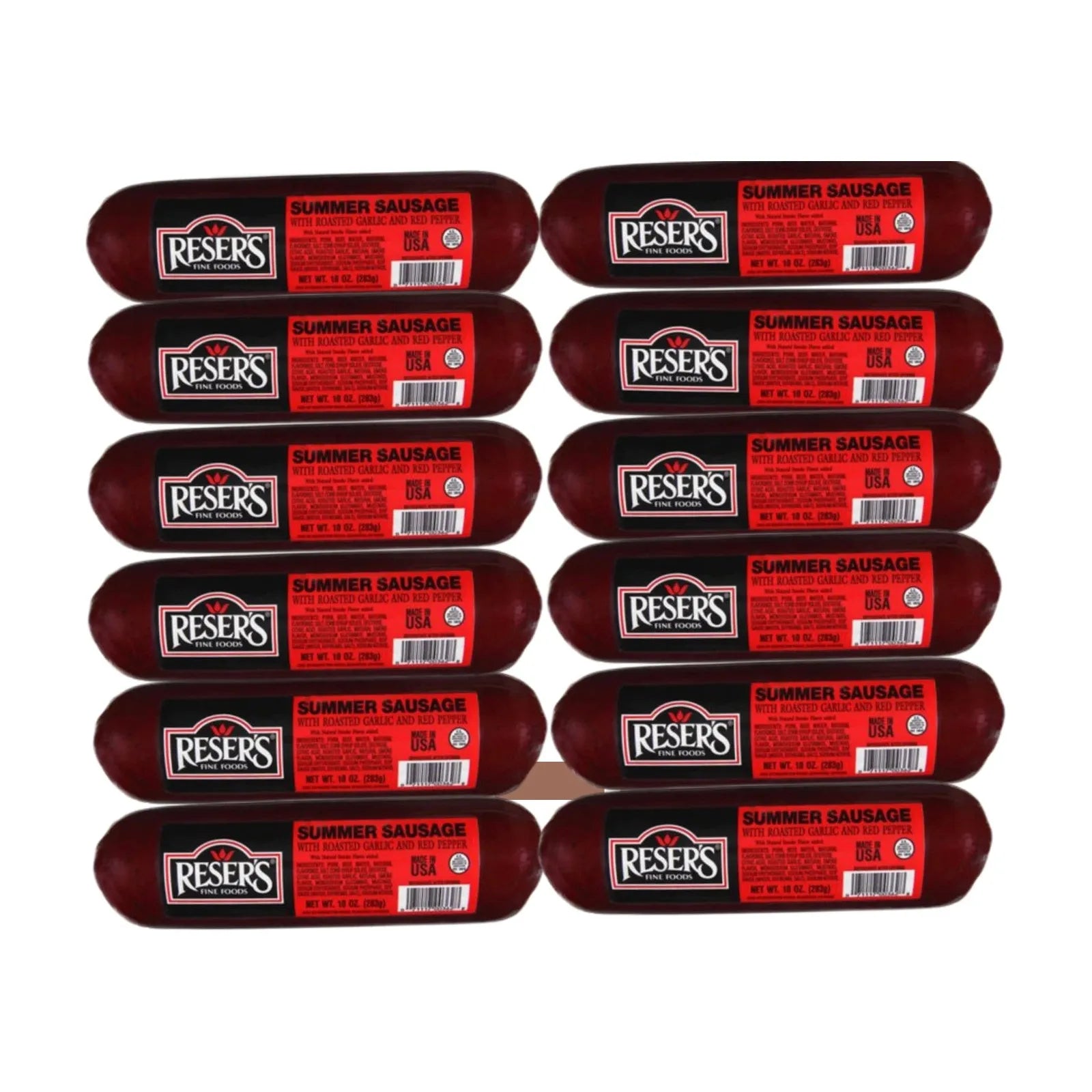 Reser's Smoked / Garlic Red Pepper Sausage 12 ct. Case
