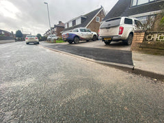 block paving driveway and dropped kerb in Swanland 