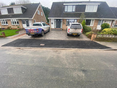 block paving driveway and dropped kerb in Swanland