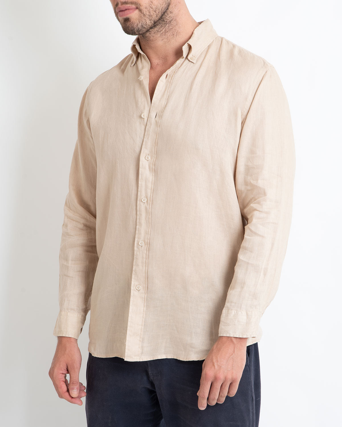 DESTii Sandy Long Sleeve Linen Shirt – Destii