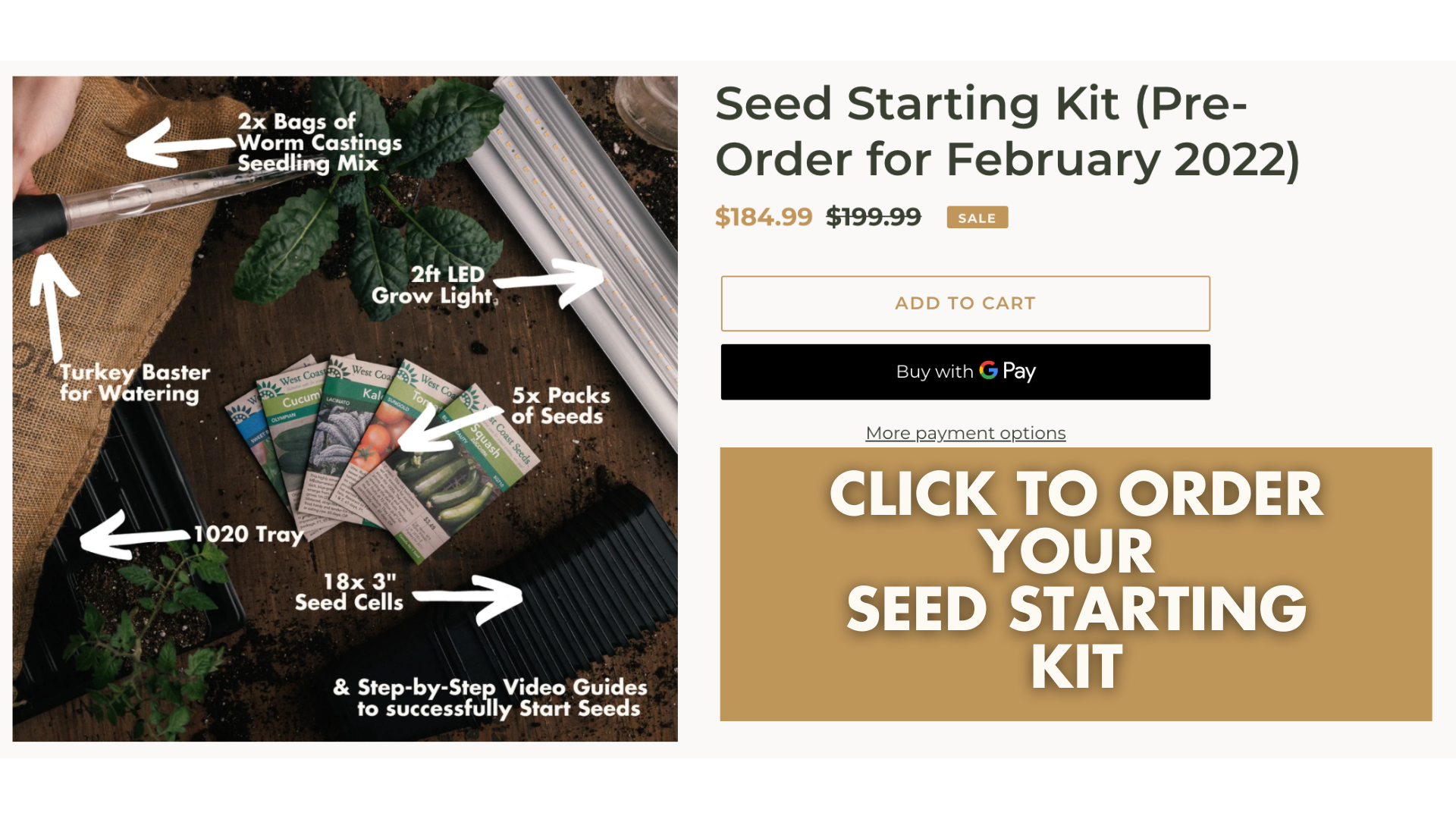 Link to Mind & Soil's Seed Starting Kit