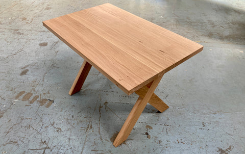 Oak Table X Leg