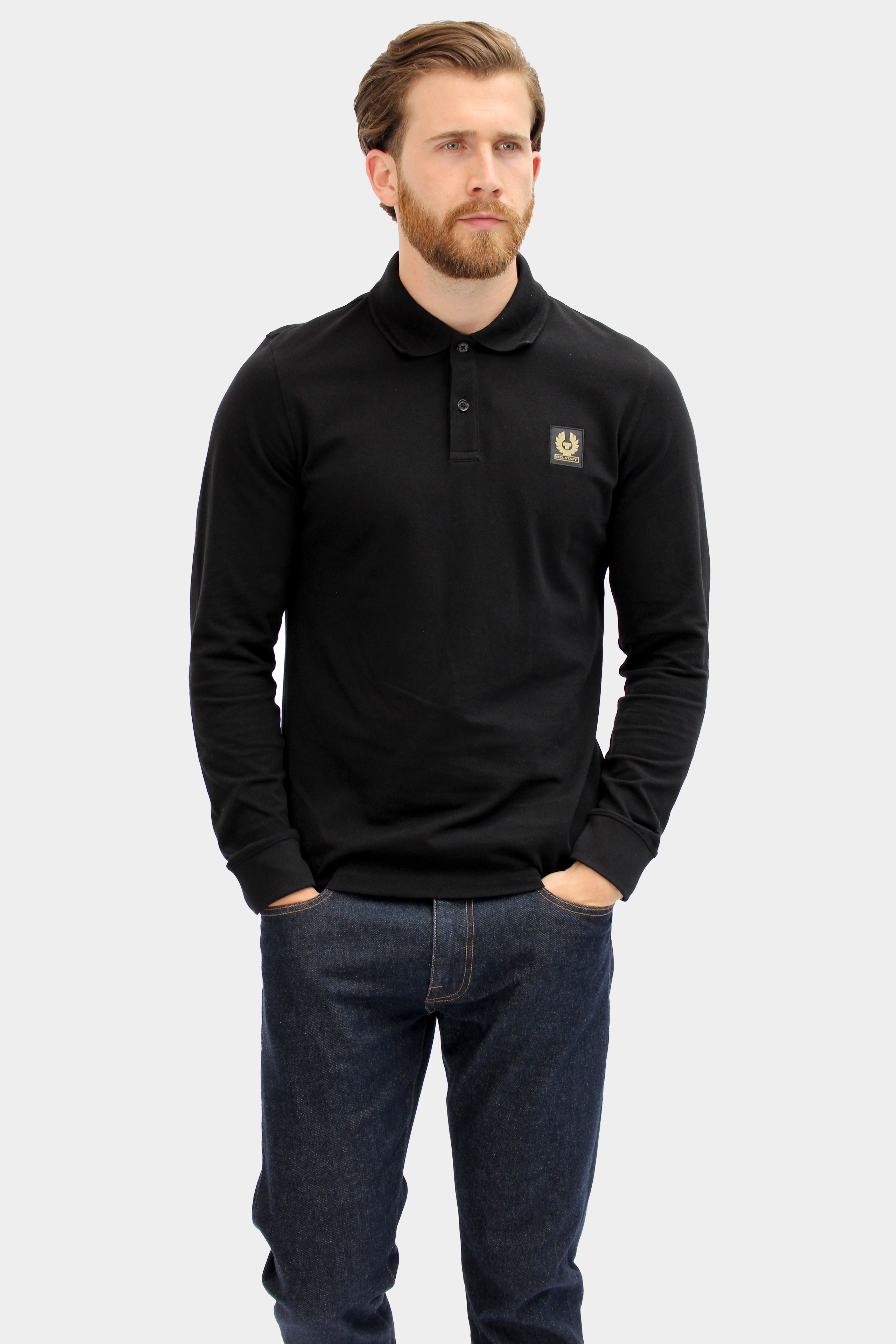 belstaff long sleeve polo