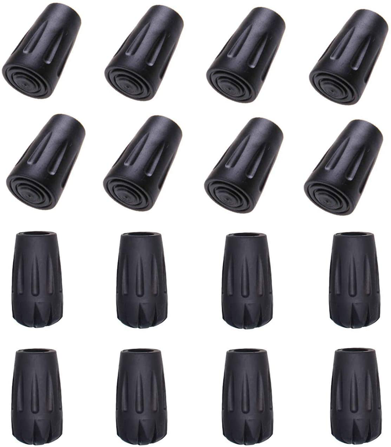 Diooid Trekking Pole Accessories Rubber Tips Snow Support Mud Support for Hiking Poles for All Common Trekking Poles, Hiking Sticks, Nordic Walking Poles with a Inner Diameter of 11Mm/0.43"