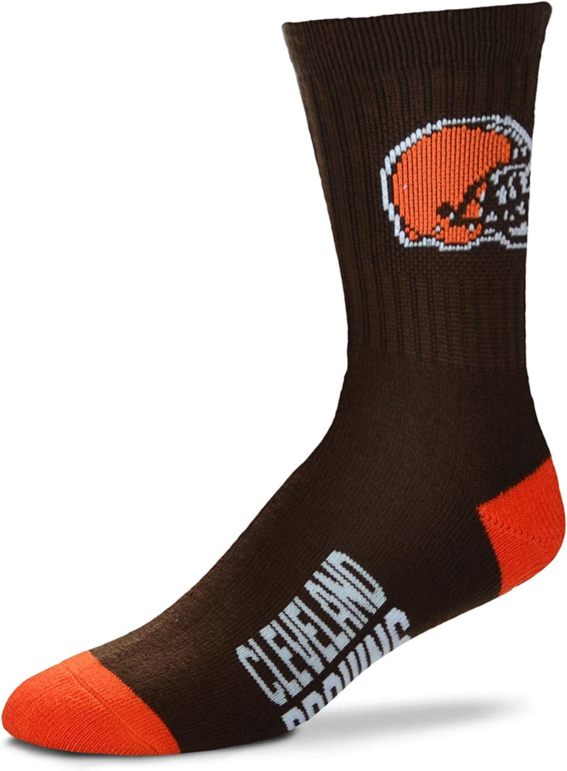 FBF - NFL Deuce Adult Team Logo Crew Dress Socks Footwear for Men and Women Game Day Apparel
