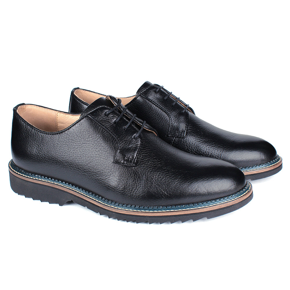 SVL Men´s Black Leather New Castle Shoes – SVL Footwear