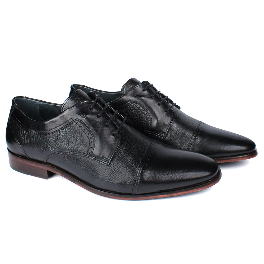 SVL Men´s Black Leather Casual Premium Oxford – SVL Footwear