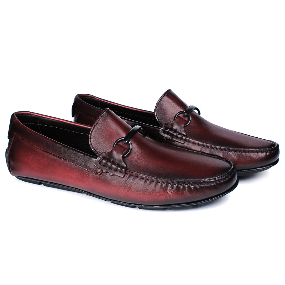 SVL Men´s Burgundy Leather Mallorca Driver – SVL Footwear