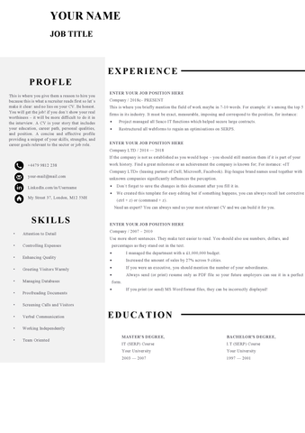 Healthcare Assistant CV Template