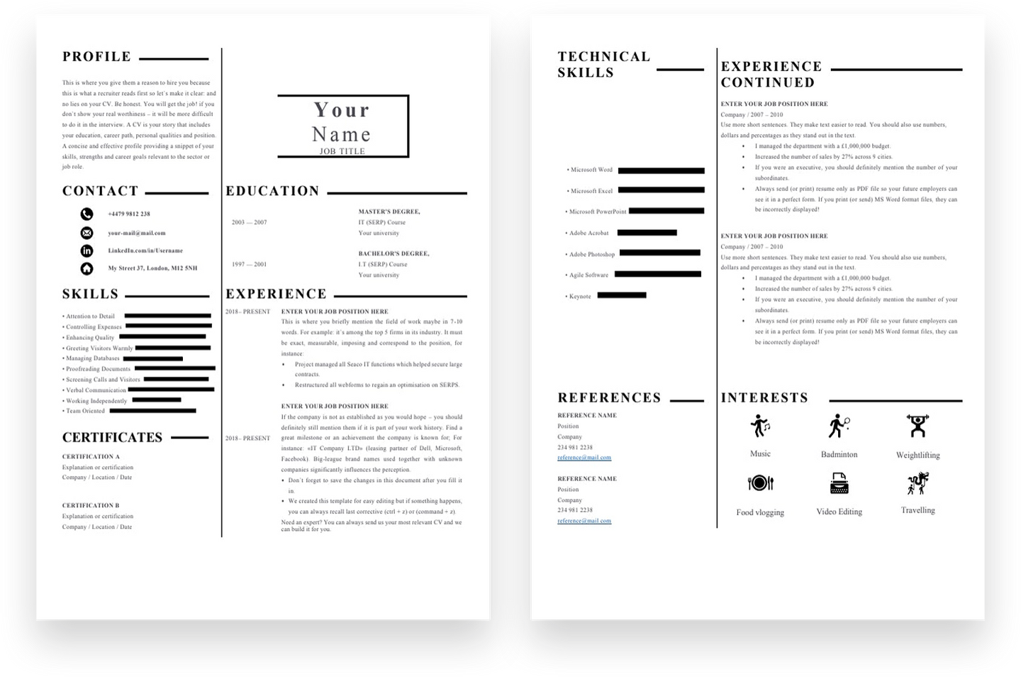 financial-controller-2-page-cv-template-grammarholic